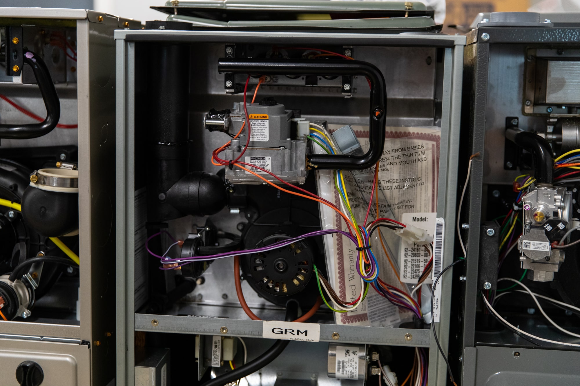 An interior look at a furnace replacement in progress.